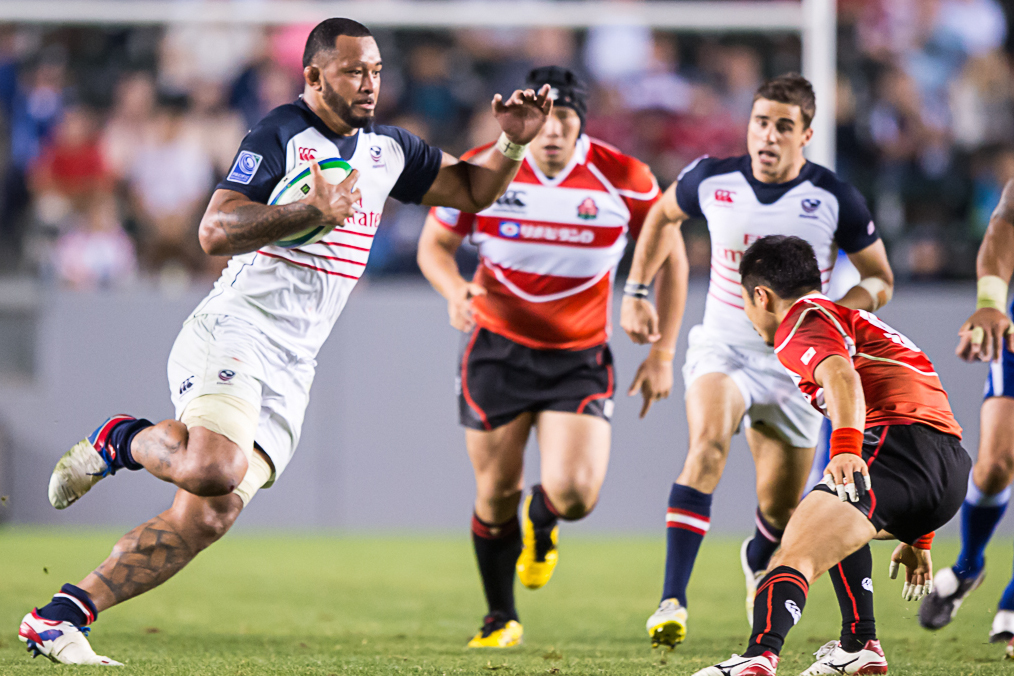 Samua Manoa in action for the USA in 2015. David Barpal photo.