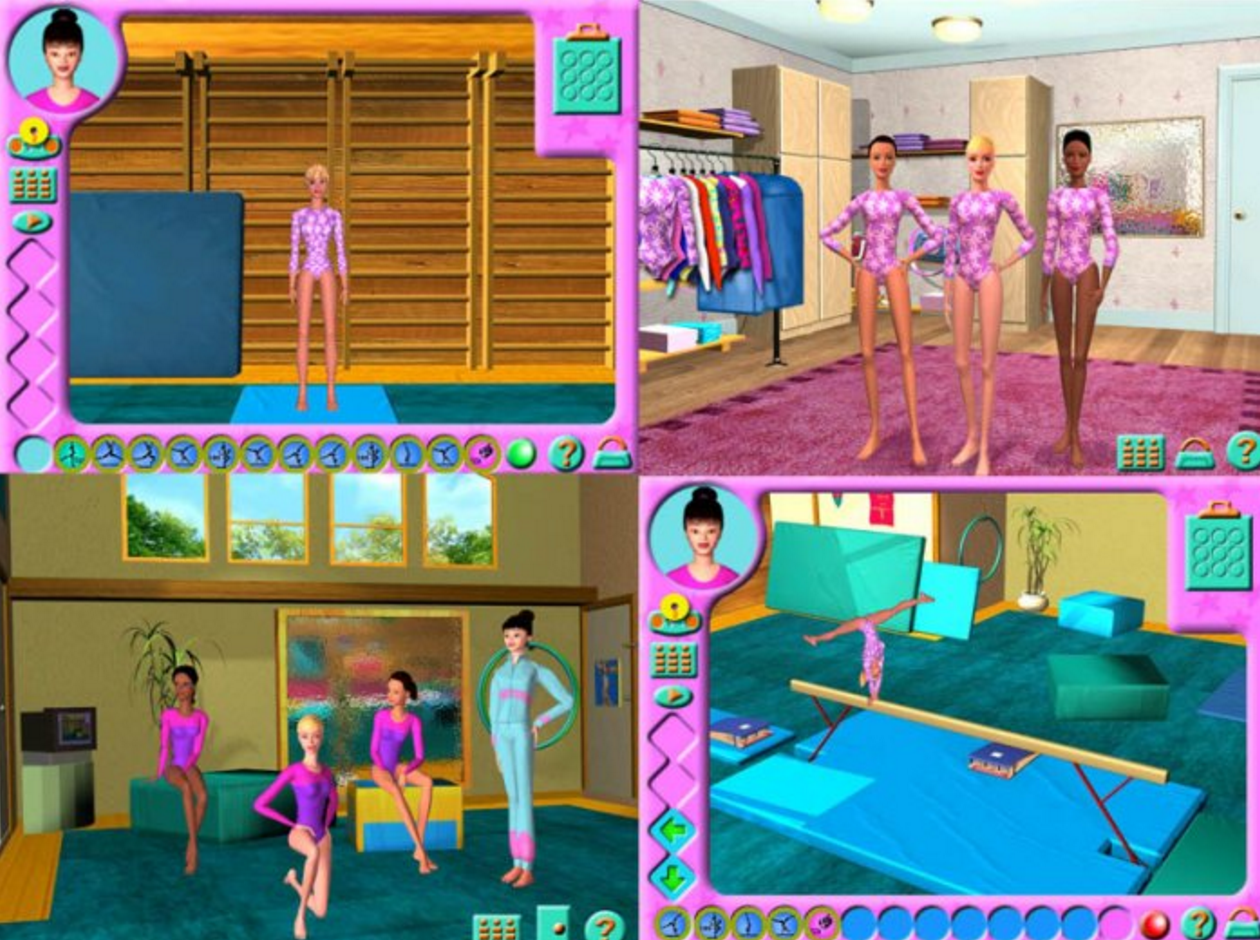 Включи игры в гимнастика. Барби гимнастка игра. Игра Barbie спортивная гимнастика. Барби спортивная гимнастика игра на ПК. Барби: спортивная гимнастика / Barbie: Team Gymnastics:.