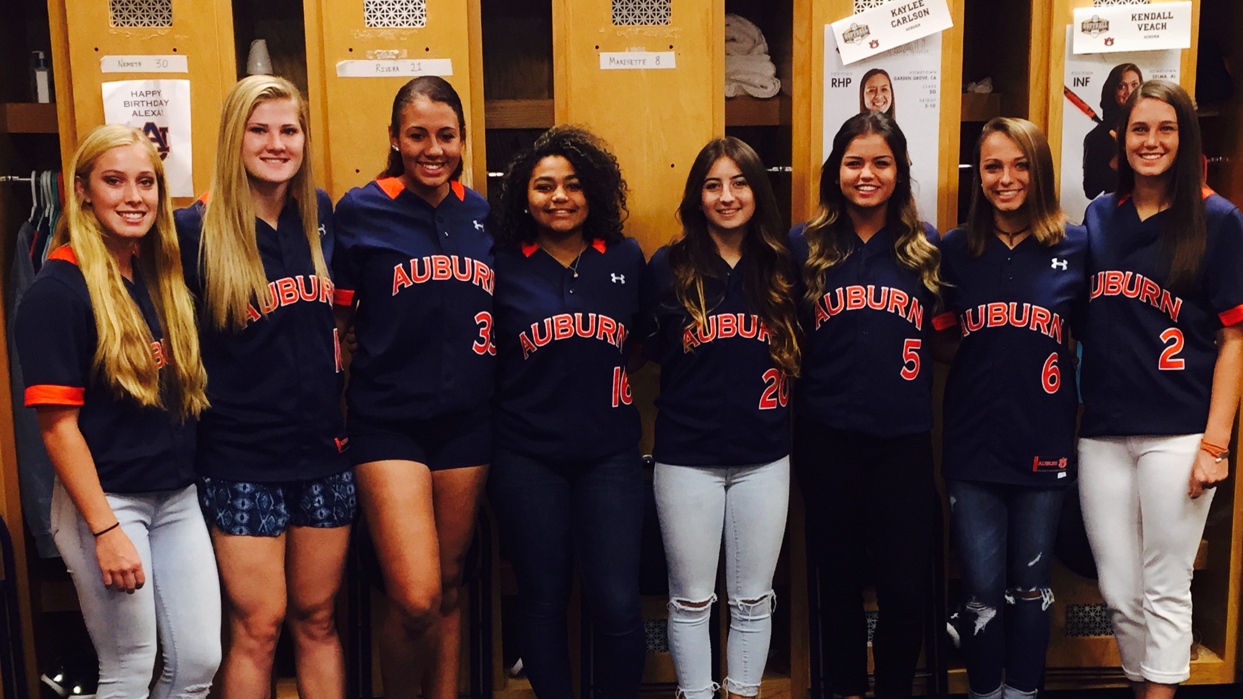 2017 Auburn softball class
