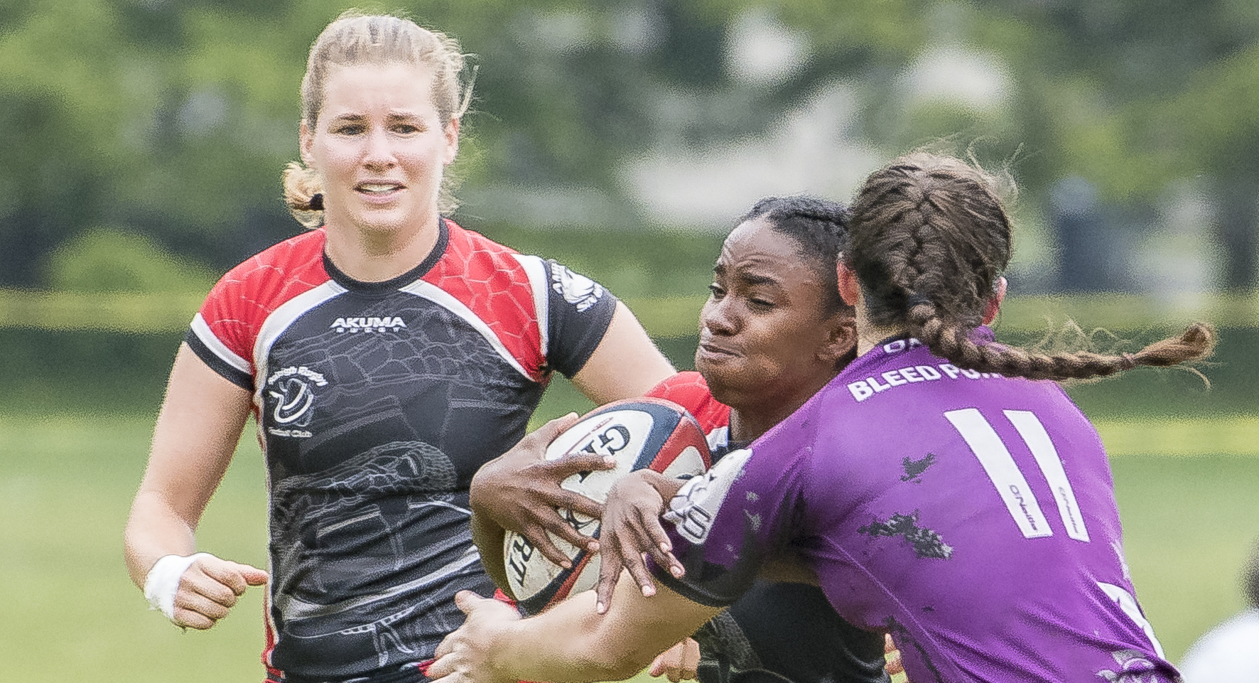 Raleigh Venom 2017 national women's club rugby semis. Colleen McCloskey photo.