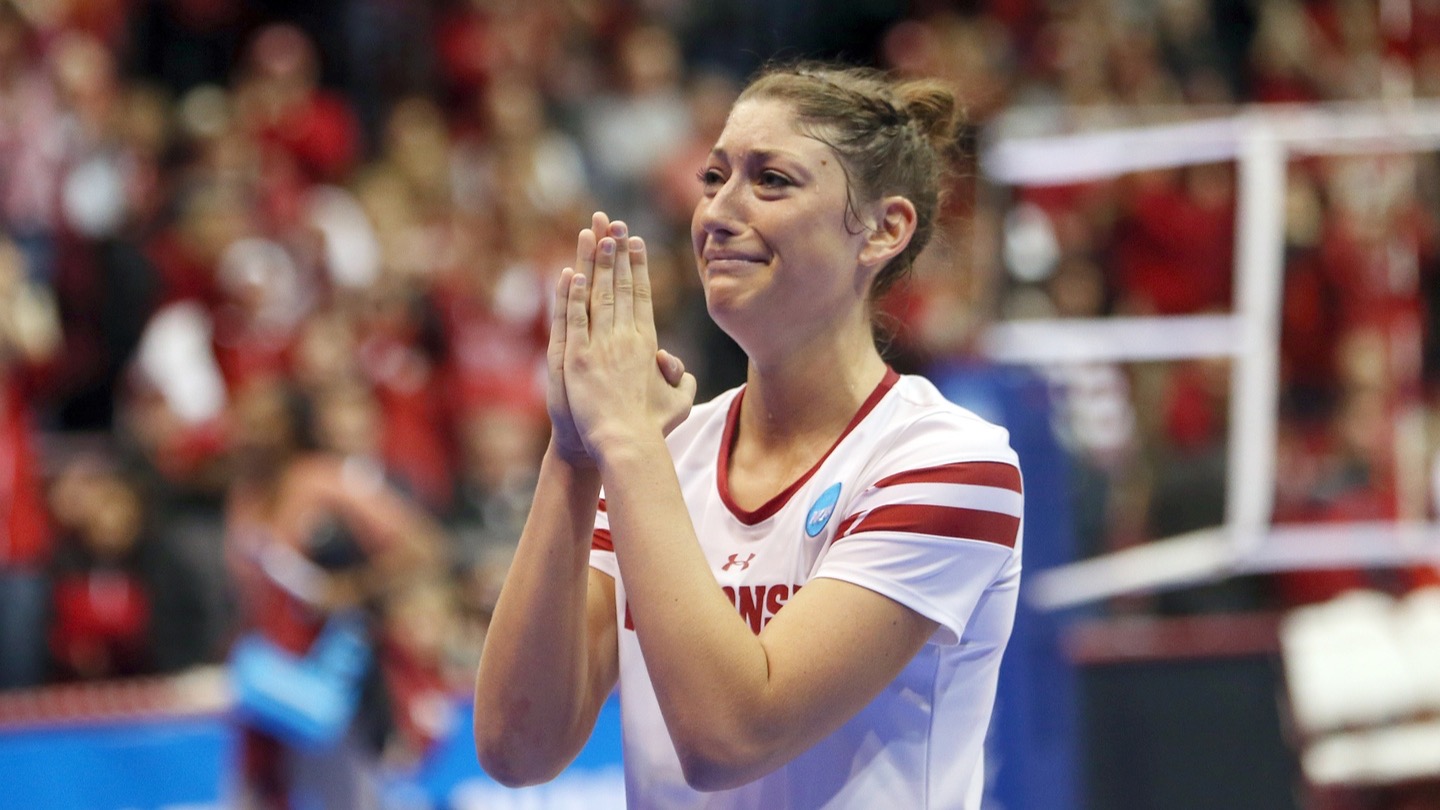 Lauren Carlini after Wisconsin lost to Stanford