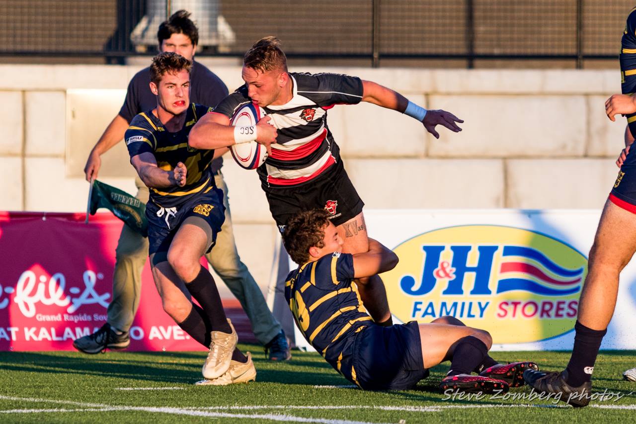 Davenport defeated Michigan 95-7 on Friday. Steven Zomberg photo.